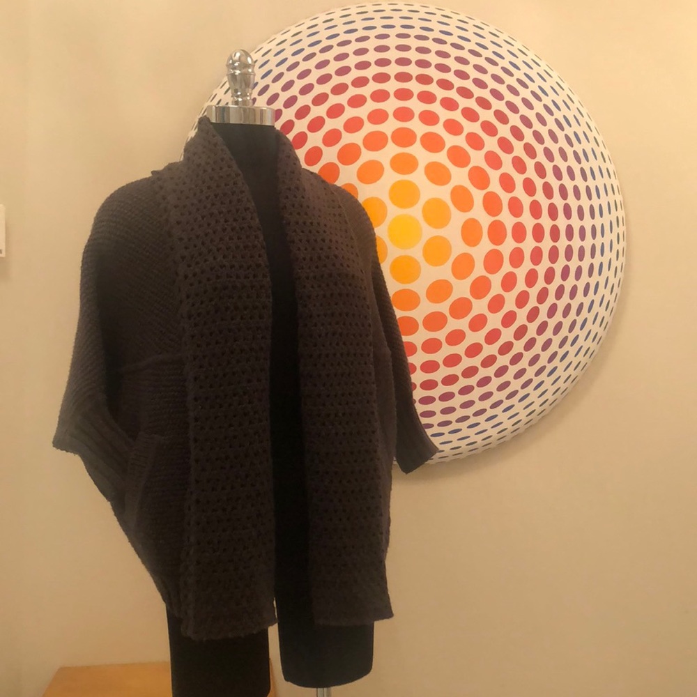 Brown Cluny wool cashmere blend Batwing sweater